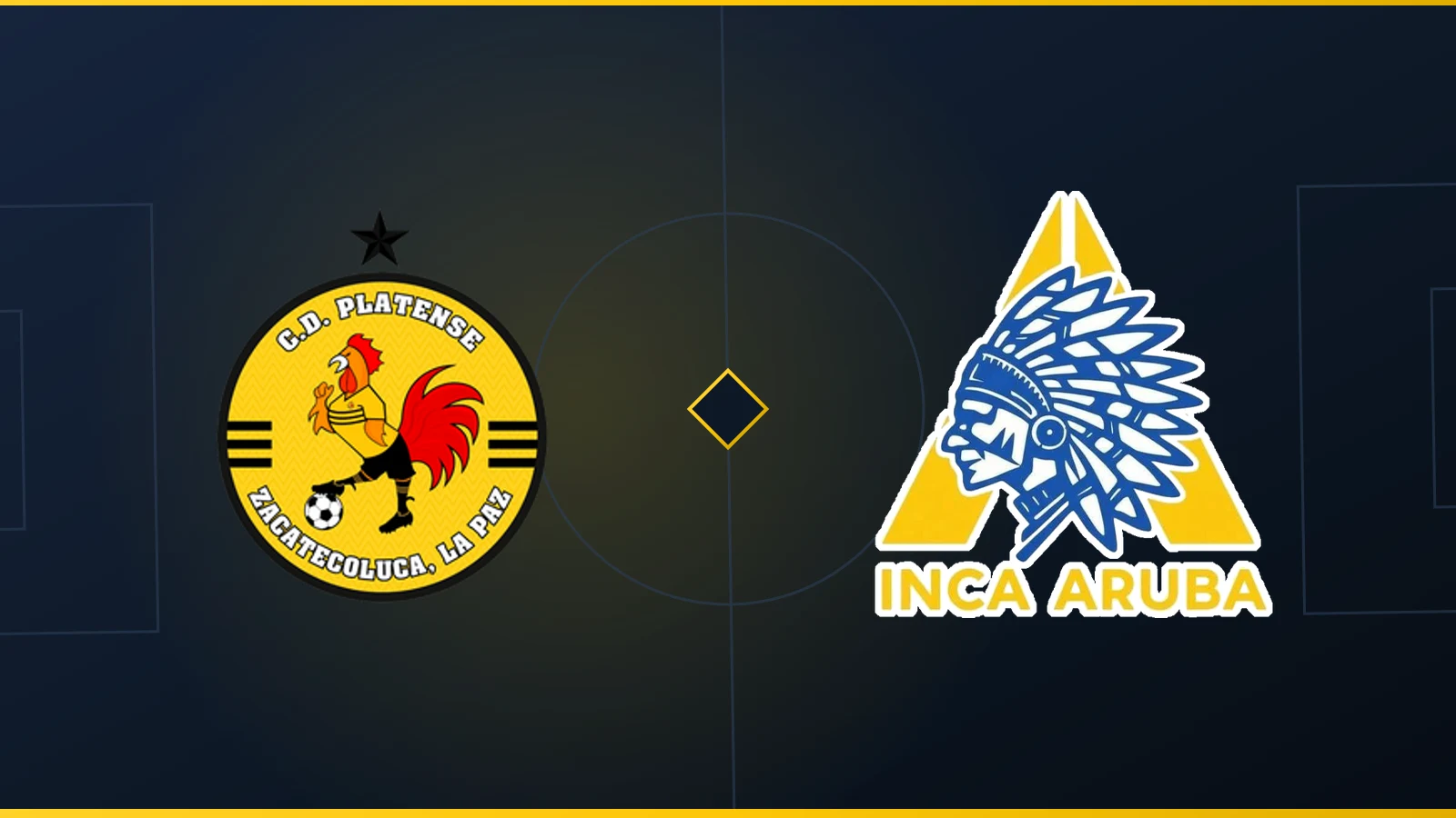 Escudos de C.D. Platense y INCA Aruba