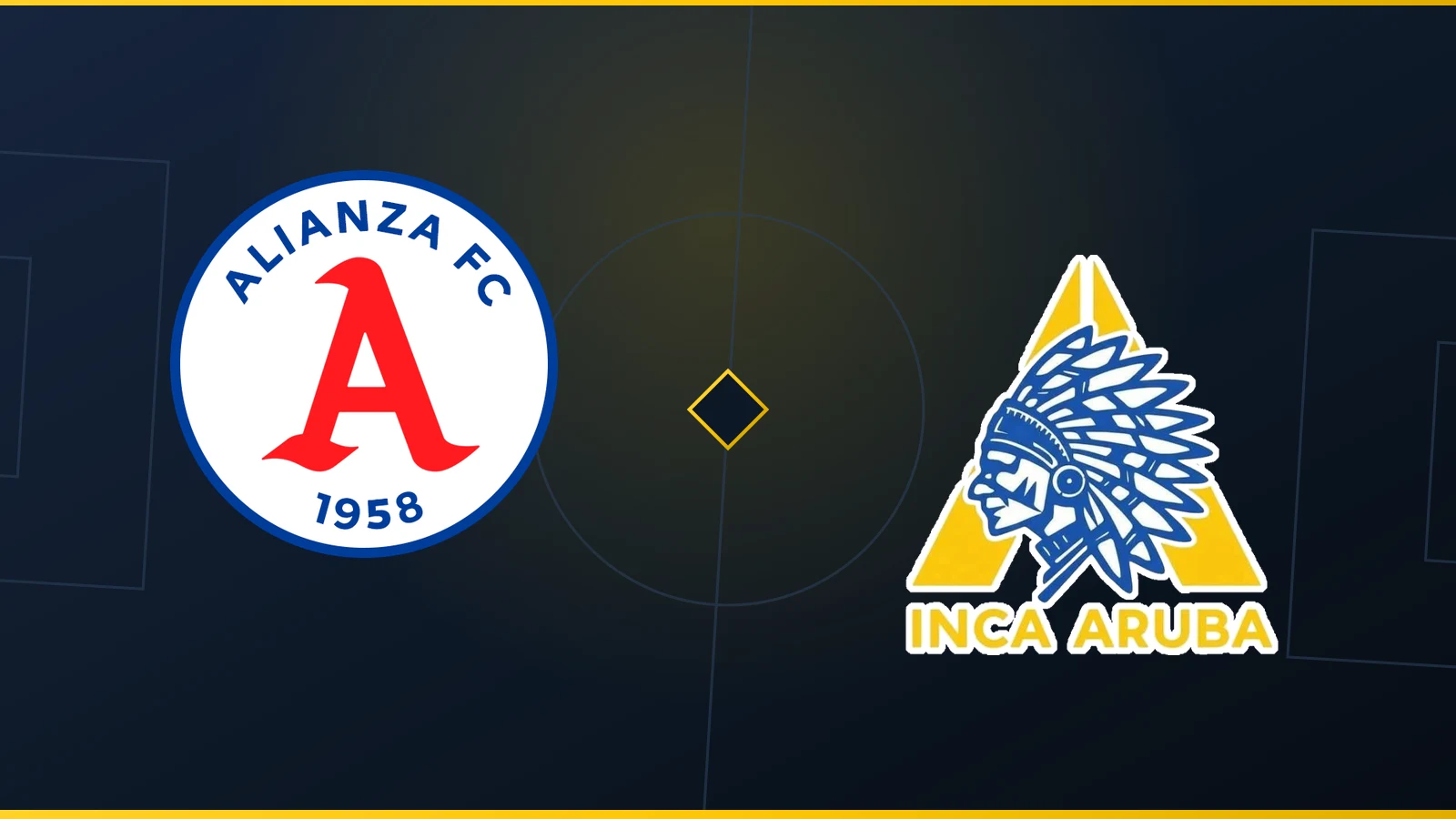 Escudos de Alianza F.C. y INCA Aruba