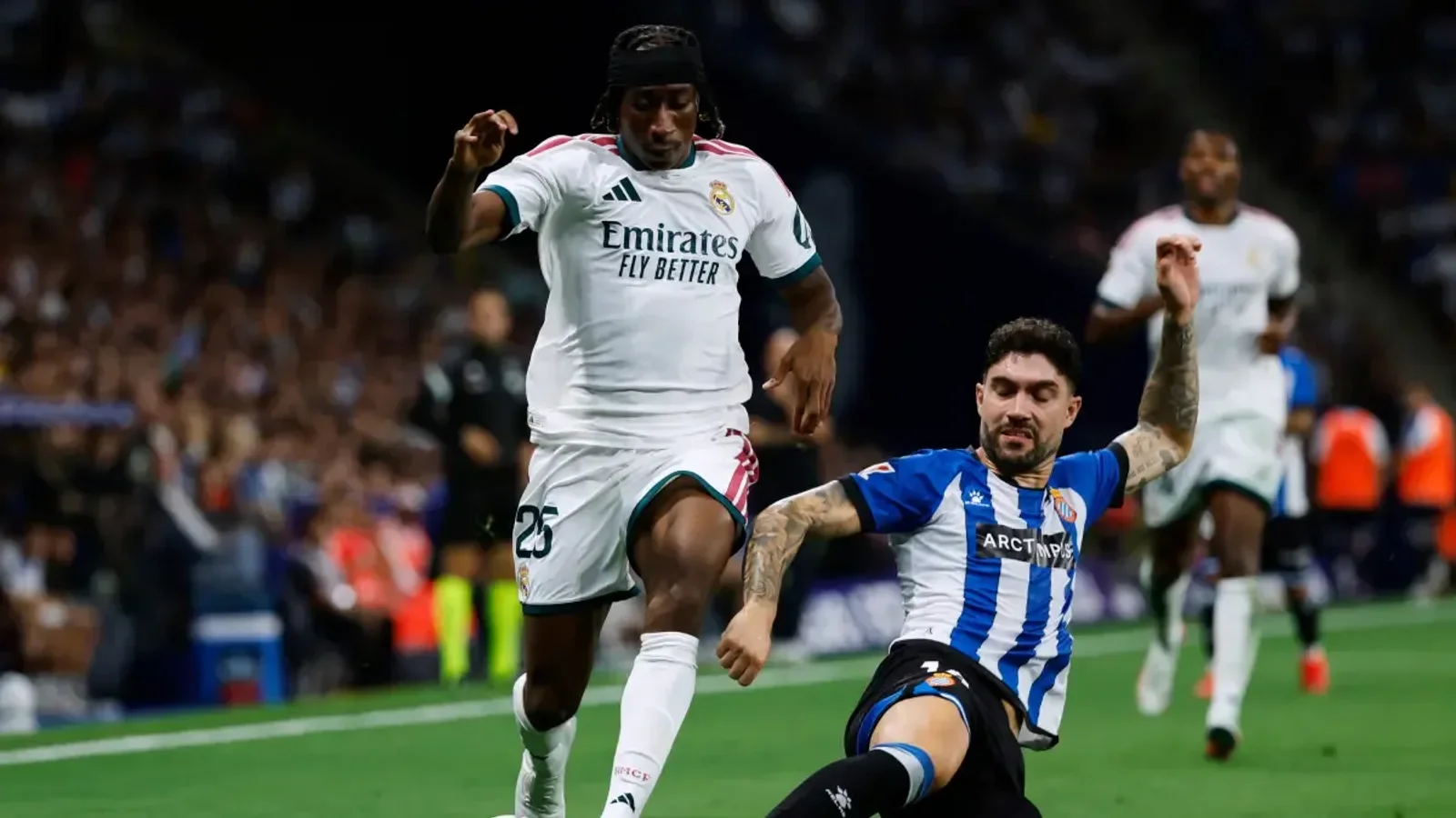 Los seis fichajes que el Real Madrid ha reclutado este verano han debutado en LaLiga. Bernardo Silva, Dumfries y Konaté salieron en el once titular, mientras que · Fuente: Mundo Deportivo
